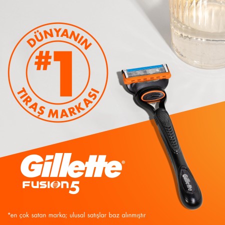 Gillette Fusion Tıraş Makinesi Gövde + 2 Başlık - Thumbnail