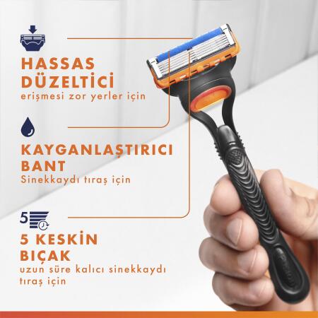 Gillette Fusion 4'lü Yedek Tıraş Bıçağı - 6