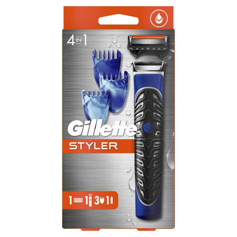 Gillette Fusion Styler 4'ü 1 Arada Hassas Vücut Tüyü ve Sakal Düzeltici Tıraş Makinesi - 1