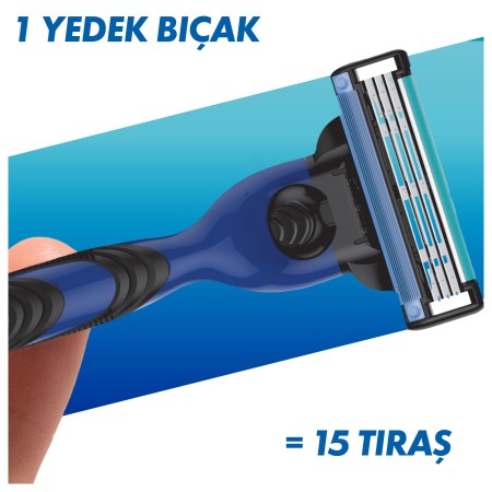 Gillette Mach3 Sport Tıraş Makinesi Gövde + 3 Başlık - 4