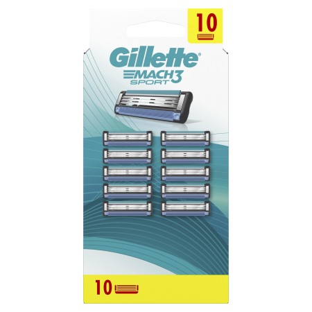 Gillette - Gillette Mach3 Sport Yedek Tıraş Bıçağı 10 Adet