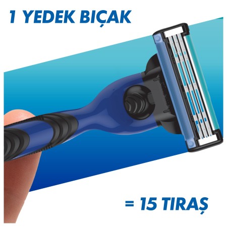 Gillette Mach3 Sport Yedek Tıraş Bıçağı 10 Adet - Thumbnail