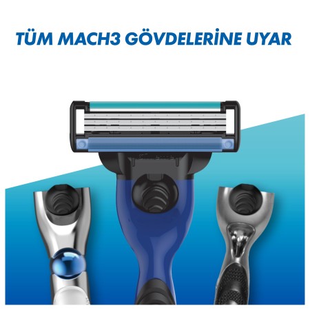 Gillette Mach3 Sport Yedek Tıraş Bıçağı 10 Adet - Thumbnail