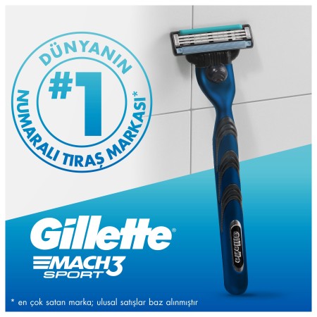 Gillette Mach3 Sport Yedek Tıraş Bıçağı 10 Adet - Thumbnail