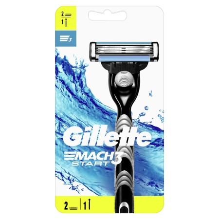 Gillette - Gillette Mach3 Start Tıraş Makinesi Gövde + 2 Başlık