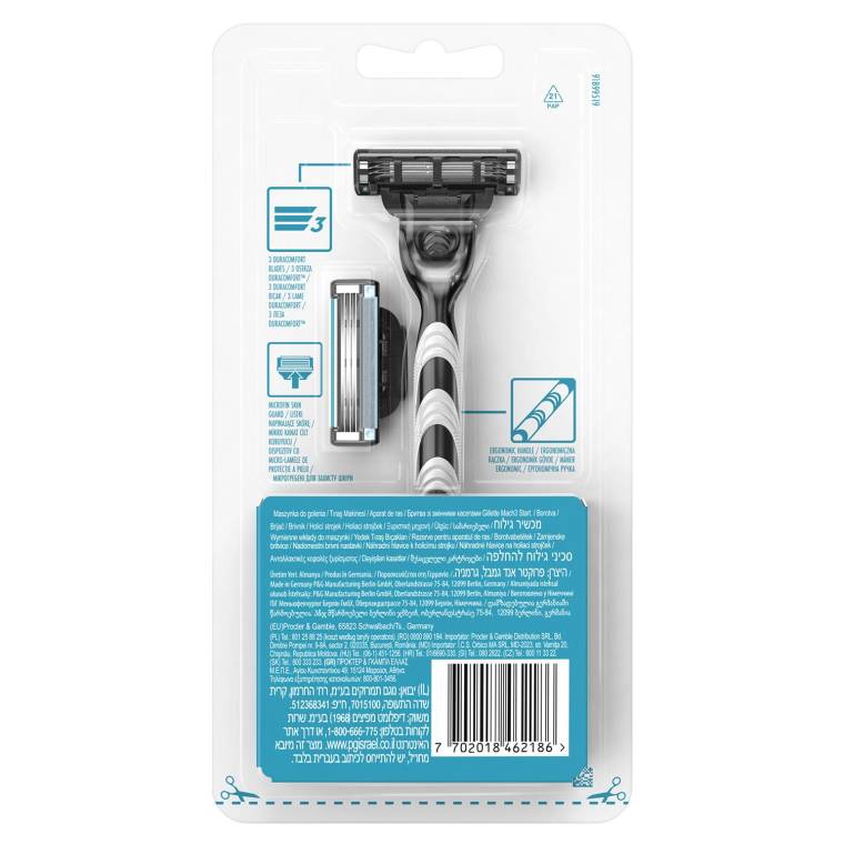 Gillette Mach3 Start Tıraş Makinesi Gövde + 2 Başlık - 2