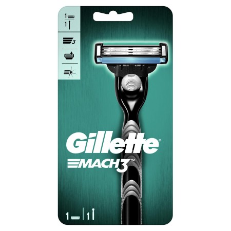Gillette - Gillette Mach3 Tıraş Makinesi Gövde + 1 Başlık