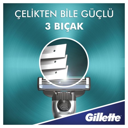 Gillette Mach3 Tıraş Makinesi Gövde + 1 Başlık - Thumbnail