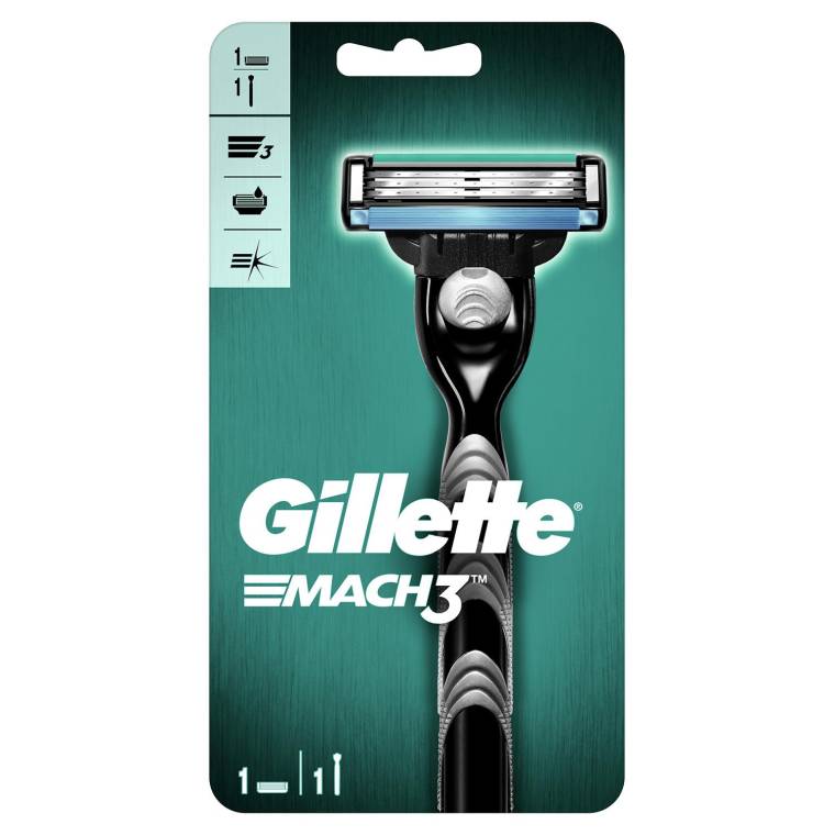 Gillette Mach3 Tıraş Makinesi Gövde + 1 Başlık - 1