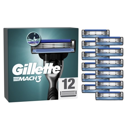 Gillette - Gillette Mach3 Yedek Tıraş Bıçağı 12 Adet