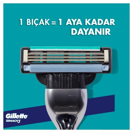 Gillette Mach3 Yedek Tıraş Bıçağı 12 Adet - Thumbnail