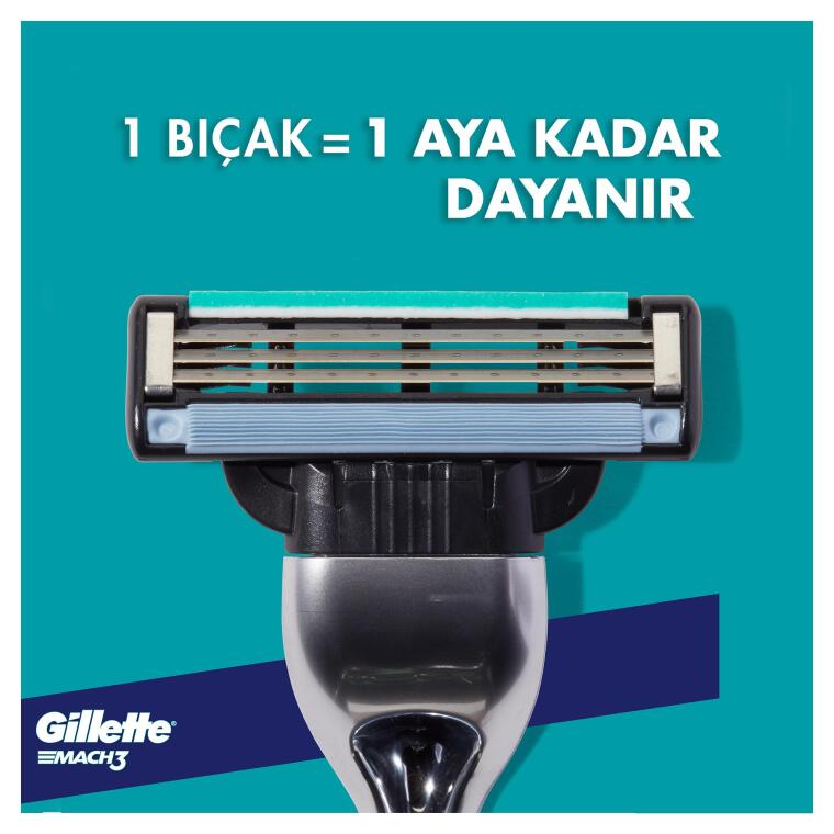 Gillette Mach3 Yedek Tıraş Bıçağı 12 Adet - 3