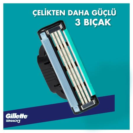 Gillette Mach3 Yedek Tıraş Bıçağı 8 Adet - 3