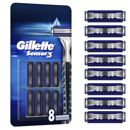 Gillette Sensor3 Yedek Tıraş Bıçağı 8 Adet - Thumbnail