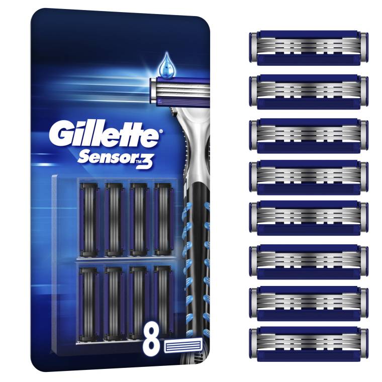 Gillette Sensor3 Yedek Tıraş Bıçağı 8 Adet  - 1