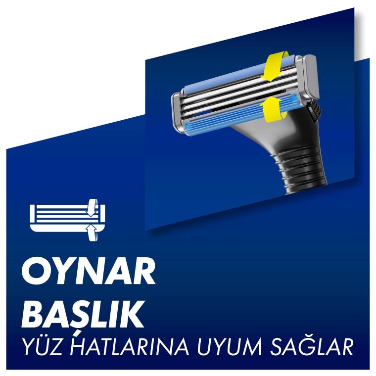 Gillette Sensor3 Yedek Tıraş Bıçağı 8 Adet  - 5