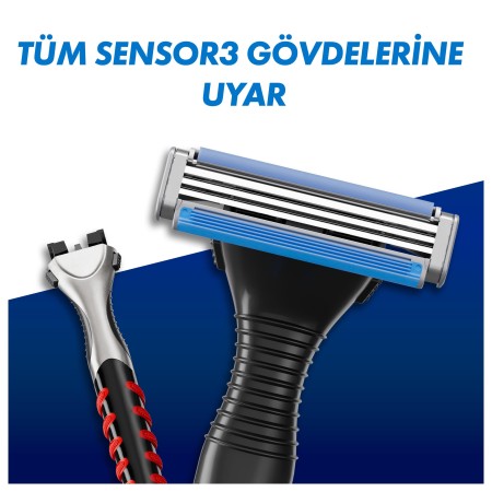 Gillette Sensor3 Yedek Tıraş Bıçağı 8 Adet - Thumbnail