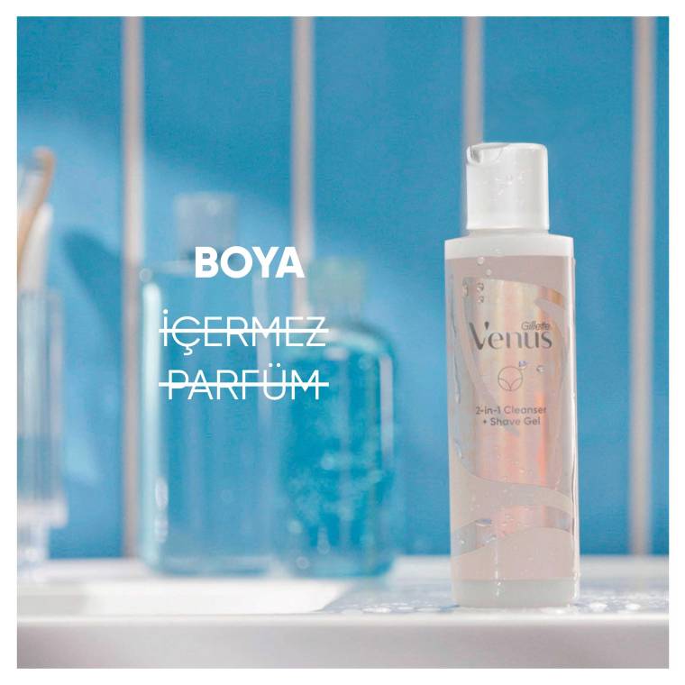 Gillette Venus Bikini Bölgesi 2'si Bir Arada Temizleyici Tıraş Jeli 190 ml - 5