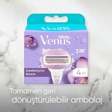 Gillette Venus Comfort Glide Breeze Yedek Başlık 4 Adet - Thumbnail