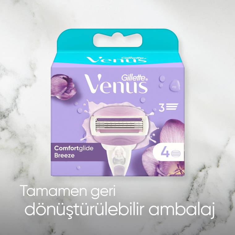 Gillette Venus Comfort Glide Breeze Yedek Başlık 4 Adet - 8