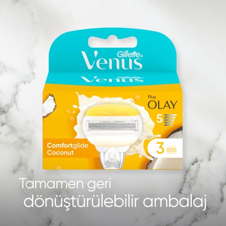 Gillette Venus Comfort Glide Olay Yedek Başlık 3 Adet - Thumbnail