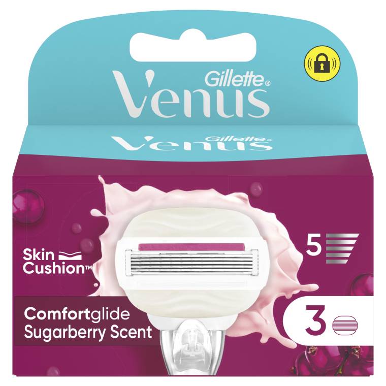 Gillette Venus Comfort Glide Sugarberry Yedek Başlık 3 Adet - 2