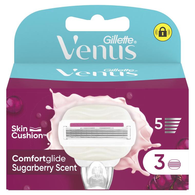 Gillette Venus Comfort Glide Sugarberry Yedek Başlık 3 Adet - 2
