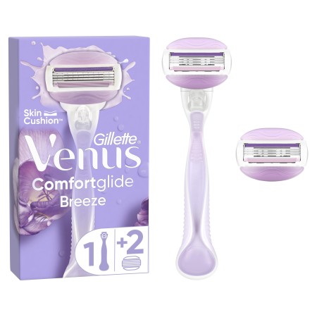 Gillette Venus Comfortglide Breeze Tıraş Makinesi Gövde + 2 Başlık - 1