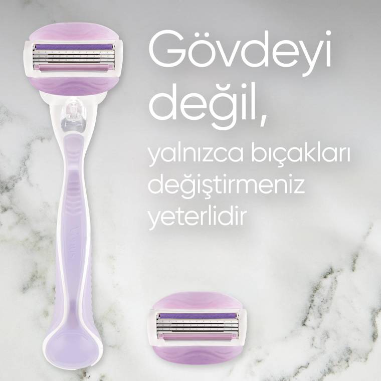 Gillette Venus Comfortglide Breeze Tıraş Makinesi Gövde + 2 Başlık - 6