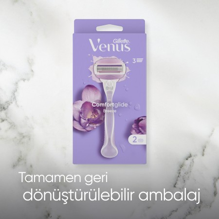 Gillette Venus Comfortglide Breeze Tıraş Makinesi Gövde + 2 Başlık - 7