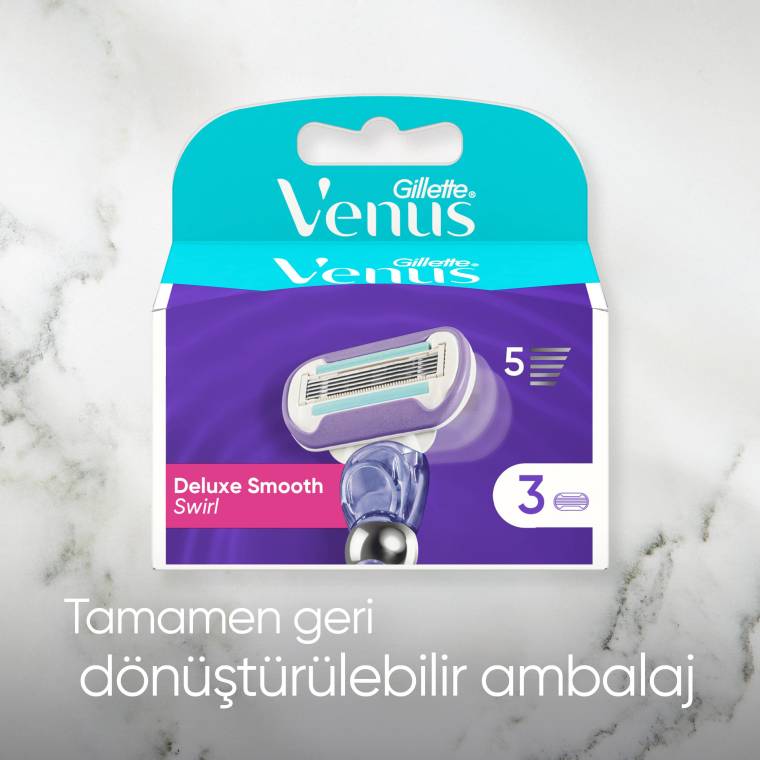 Gillette Venus Extra Smooth Swirl Yedek Başlık 2 Adet  - 7