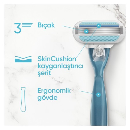 Gillette Venus Smooth Yedek Başlık 4 Adet - 3