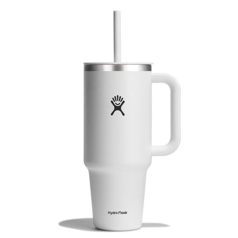 Hydro Flask All Around Travel Tumbler Pipetli Termos 1183 ml (40 Oz) - Beyaz - 1