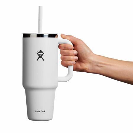 Hydro Flask All Around Travel Tumbler Pipetli Termos 1183 ml (40 Oz) - Beyaz - 3