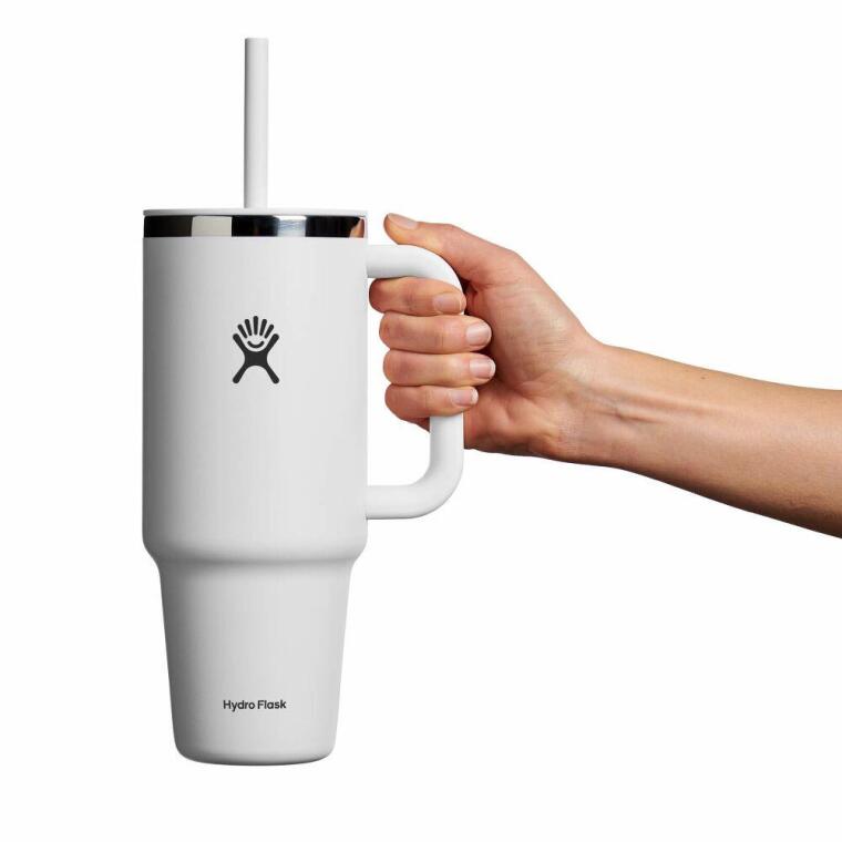 Hydro Flask All Around Travel Tumbler Pipetli Termos 1183 ml (40 Oz) - Beyaz - 3