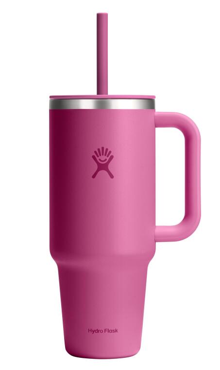 Hydro Flask All Around Travel Tumbler Pipetli Termos 1183 ml (40 Oz) - Reef Pembe - 1