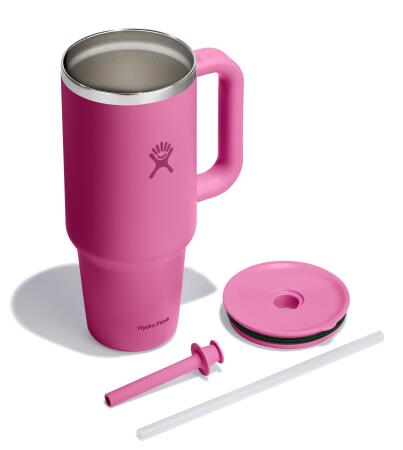 Hydro Flask All Around Travel Tumbler Pipetli Termos 1183 ml (40 Oz) - Reef Pembe - 4