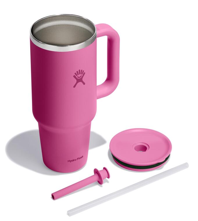 Hydro Flask All Around Travel Tumbler Pipetli Termos 1183 ml (40 Oz) - Reef Pembe - 4