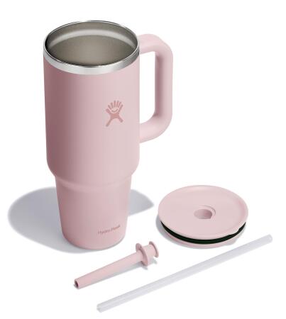 Hydro Flask All Around Travel Tumbler Pipetli Termos 1183 ml (40 Oz) - Trillium Pembe - 4