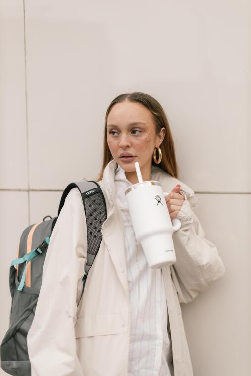 Hydro Flask All Around Travel Tumbler Pipetli Termos 946 ml (32 Oz) - Beyaz - 3