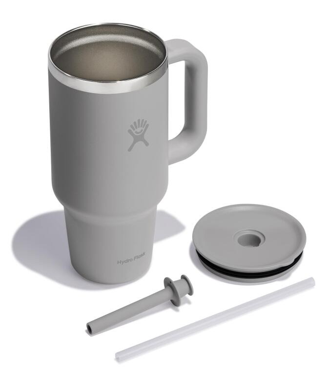 Hydro Flask All Around Travel Tumbler Pipetli Termos 946 ml (32 Oz) - Birch Gri - 4