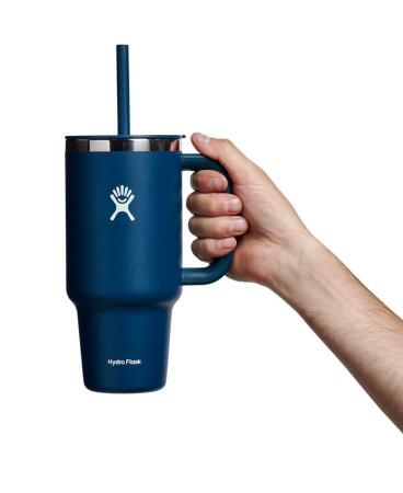 Hydro Flask All Around Travel Tumbler Pipetli Termos 946 ml (32 Oz) - Indigo Lacivert - 3