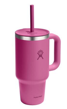 Hydro Flask All Around Travel Tumbler Pipetli Termos 946 ml (32 Oz) - Reef Pembe - 2