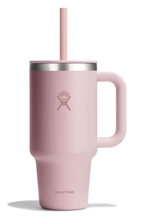 Hydro Flask All Around Travel Tumbler Pipetli Termos 946 ml (32 Oz) - Trillium Pembe - 1