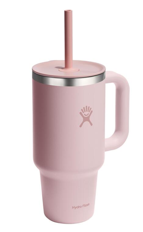 Hydro Flask All Around Travel Tumbler Pipetli Termos 946 ml (32 Oz) - Trillium Pembe - 2