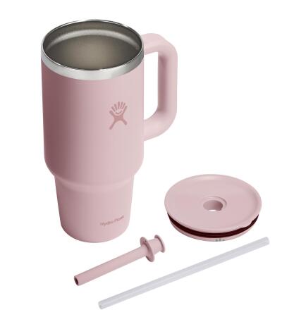 Hydro Flask All Around Travel Tumbler Pipetli Termos 946 ml (32 Oz) - Trillium Pembe - 4