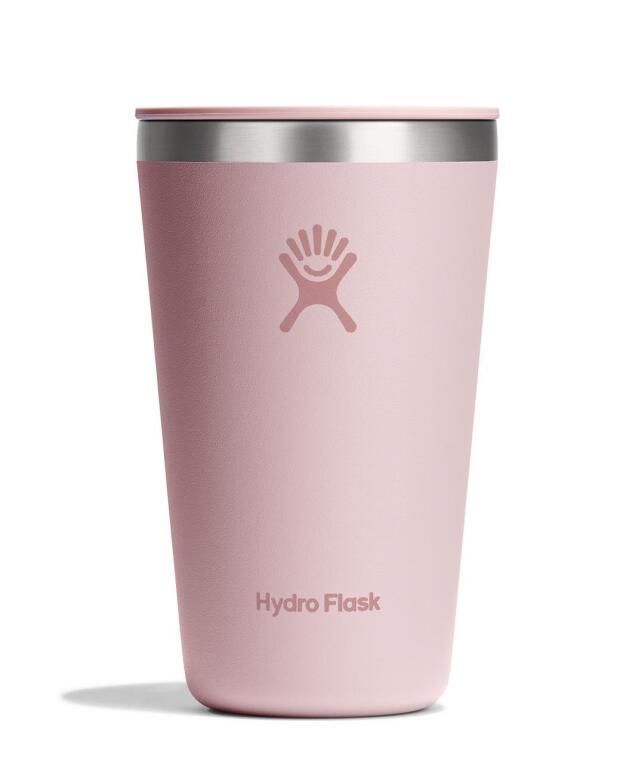 Hydro Flask All Around Tumbler Termos Bardak 473 ml (16 Oz) - Trillium Pembe - 1