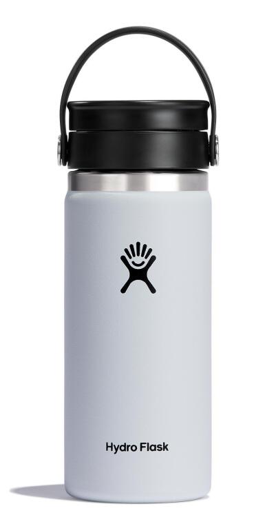Hydro Flask Geniş Flex Sip Kapaklı Termos 473 ml (16 Oz) - Beyaz - 1