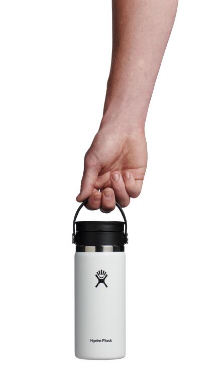 Hydro Flask Geniş Flex Sip Kapaklı Termos 473 ml (16 Oz) - Beyaz - 3