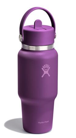 Hydro Flask Geniş Kapak Pipetli Seyahat Tipi Termos 710 ml (24 Oz) - Beachplum Mor - 2
